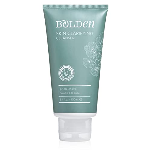 BOLDEN Skin Clarifying Cleanser | pH-balanced Foaming Gel Cleanser | Sulfate-free Cleanser for Oily and Blemish-prone Skin | 5.1 Fl Oz