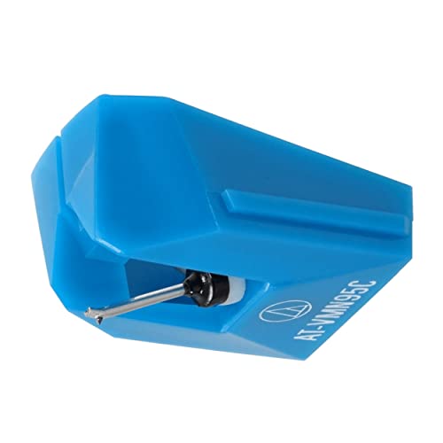 Audio-Technica AT-VMN95C Conical Replacement Turntable Stylus, Blue