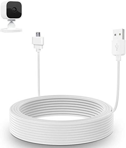 VOMENC 20ft/6m Charger Cable for Blink Mini, Power Extension USB Cable Compatible with Blink Mini Indoor Plug-in Camera Extension Cable(Blink Mini Camera is not Include)