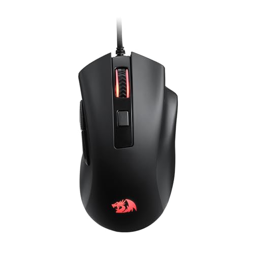 Redragon M993 RGB Gaming Mouse, 26,000 Max DPI Wired Optical Gamer Mouse with 6 Programmable Buttons & 5 Backlit Modes, Software Supports Keybinds & Backlit Customize