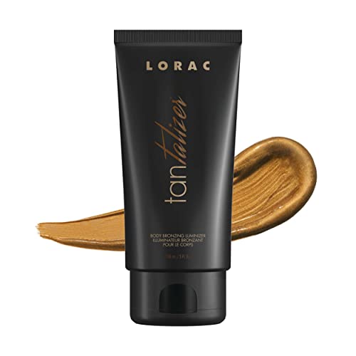 LORAC Tantalizer Body Bronzing Luminizer, Champagne Bronze | Bronzing Lotion | Full Body Bronzer, Antioxidant Infused, Cruelty Free, Gluten Free, Vegan