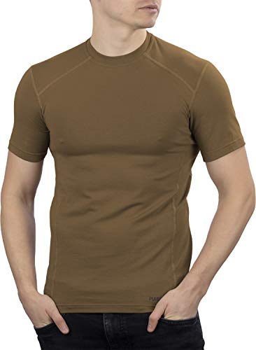 281Z Military Stretch Cotton Underwear T-Shirt for Tactical Hiking and Outdoor (Coyote Brown, X-Large)