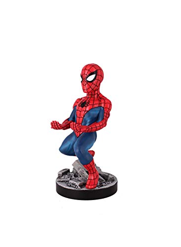 Exquisite Gaming: Marvel: The Amazing Spider-Man - Original Mobile Phone & Gaming Controller Holder, Device Stand, Cable Guys, Licensed Figure 8 Inch