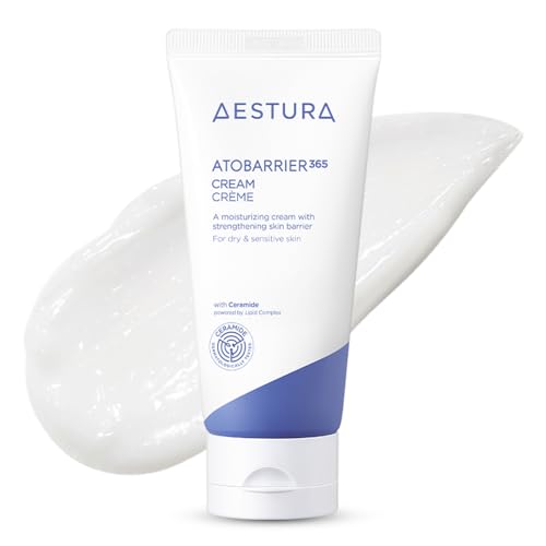AESTURA ATOBARRIER365 Cream with Ceramide, Korean Skin Barrier Repair Moisturizer | 120-hour Lasting Hydration for Dry & Sensitive Skin, Hypoallergenic, 2.71 Fl Oz (Renewed)