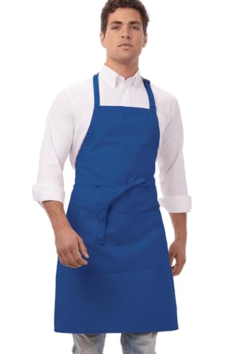Chef Works Unisex Butcher Apron, Royal, One Size