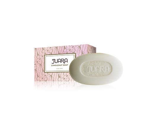 Juara - Candlenut Bar Soap | Lather on Hands, Body | Safely Cleanses | Gently Softens | Deeply Moisturizes | Pure Ingredients | Cruelty Free, Paraben & Sulfate Free | 4.2 oz (1 Single Bar)