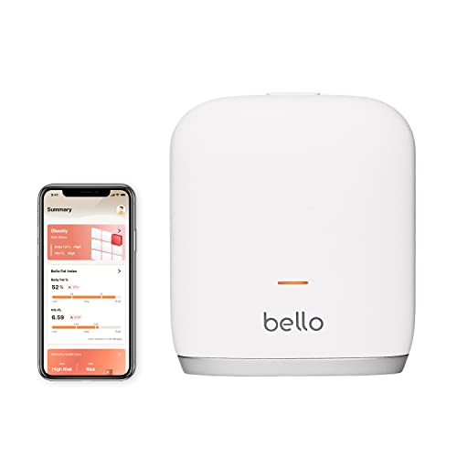 Bello 2 - Tailored Body Fat Management Device and Smart App – Bluetooth Whole-Body Fat Scanner and Metabolism Tracker - Handheld Body Fat Measurement Tool - Compatible with Apple Health & Google Fit