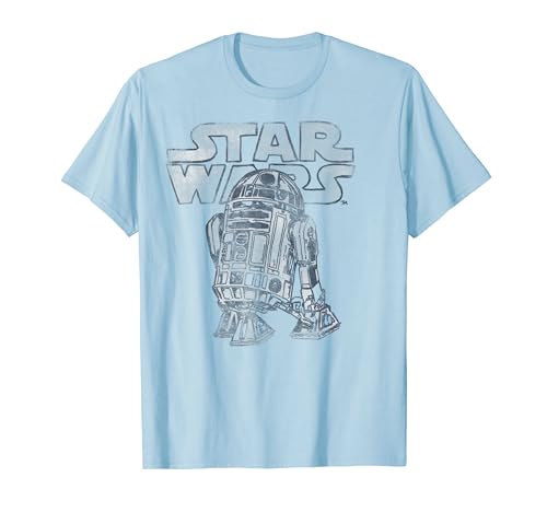 Star Wars R2-D2 Vintage Distressed C2 Disney+ T-Shirt