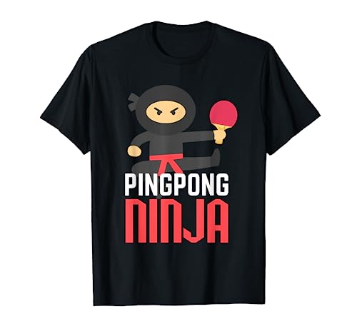 Funny Ping Pong Ninja Shirt Table Tennis T-Shirt