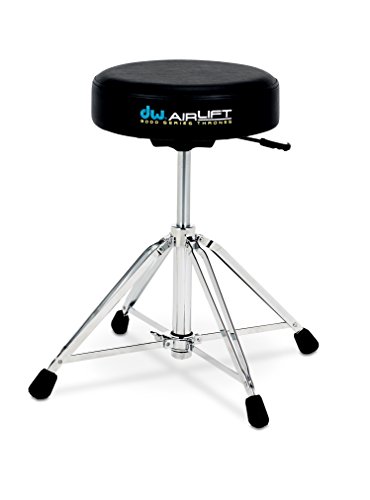 Drum Workshop CP9100AL 9000 Series Heavy Duty Air-lift Throne w/ Round Seat,Black