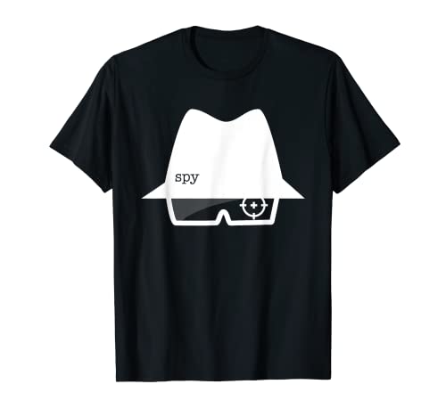 Spy Hat and Glasses Graphic T-Shirt