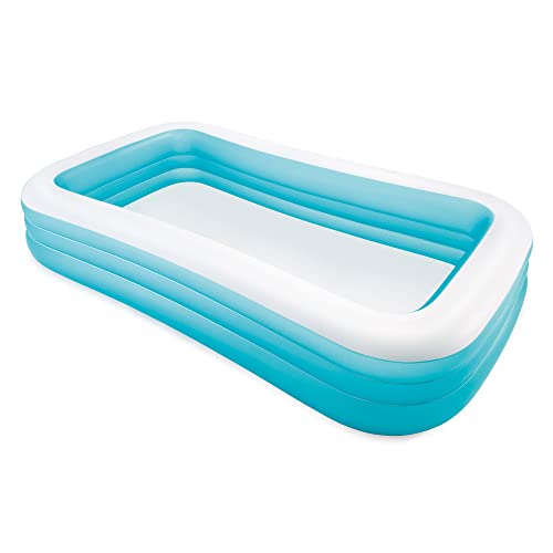 INTEX 58484EP Swim Center Inflatable Family Pool: 277 Gallon Capacity – 120' x 72' x 22' – Blue