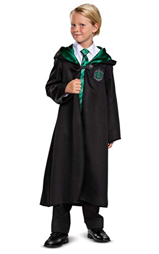 Harry Potter Slytherin Robe, Official Wizarding World Costume Robes, Classic Kids Size Dress Up Accessory, Child Size Medium (7-8)