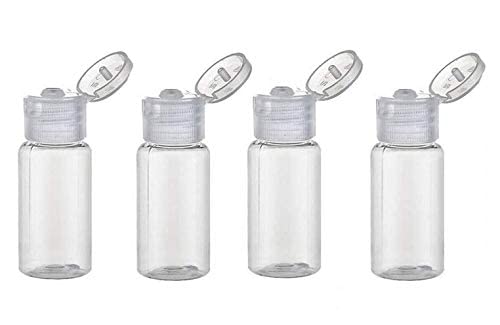 VNDEFUL 10PCS 10ml Empty Plastic Sample Bottle Container With Flip Cap Travel Vial Jar Pot For Emollient Water Sample Shower Gel Makeup Lotion Emulsion