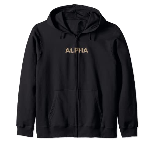 Alpha Military Squad Fitness Workout Athletic Training Zip Hoodie