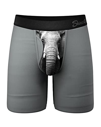 Shinesty Hammock Support Underwear for Men | Long Leg Boxer Briefs | US XL Elephant