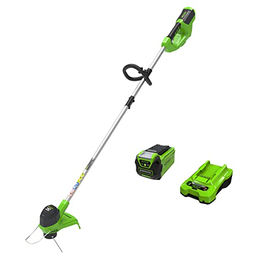 Greenworks 40V 12' Cordless String Trimmer, 2.0Ah Battery and Charger Included