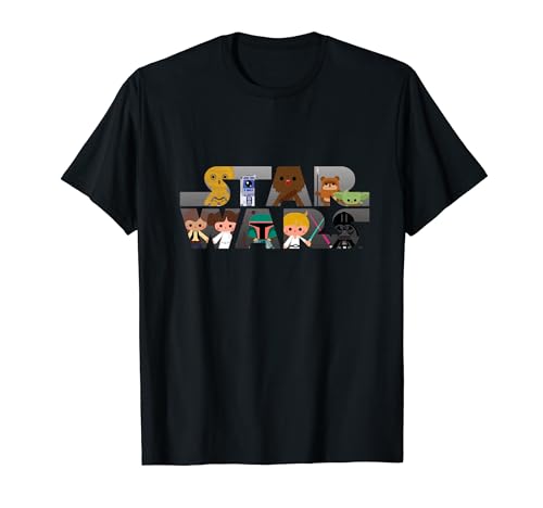 Star Wars Logo Kawaii Multi-Character T-Shirt T-Shirt