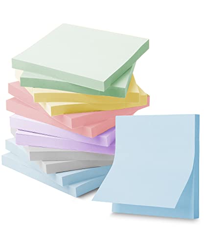 Mr. Pen- Bulk Sticky Notes, Morandi Colors Self-Stick Aesthetic, Colorful, 3”x3”, 12 Pads