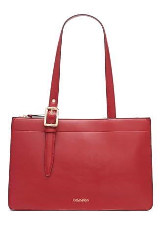 Calvin Klein Havana Novelty Organizational Tote, Ruby Red