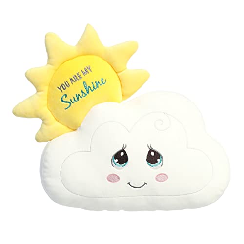 Aurora Inspirational Precious Moments You are My Sunshine Stuffed Animal - Cherished Memories - Enduring Comfort - White 14 Inches