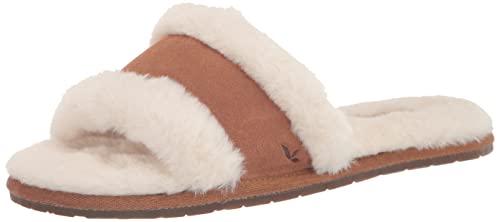 Koolaburra by UGG Women's Milo Peep Slipper, Natural, 7