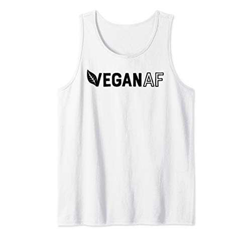Vegan AF Funny Gym Workout Vegetarian Vegan for Men Women Tank Top