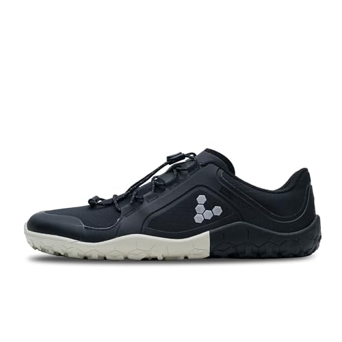 Vivobarefoot Primus Trail III All Weather FG, Mens Vegan Light Breathable Shoe with Barefoot Sole Obsidian