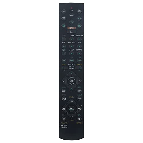 RAV206 V694090US Replacement Remote Control Work with Yamaha Receiver RXV420 YHT34 RAV206 AX-596 HTR-5440 HTR-5450