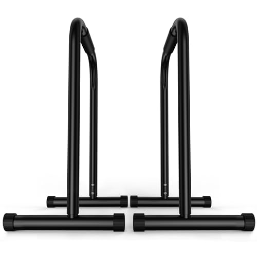 Sportsroyals Dip Bars, Adjustable Dip Stand Station for Home, Calisthenics, Exercise. Portable Parallel Bar with Stable and Sturdy Thickened Steel-(300/400/1200LBS) Loading Capacity