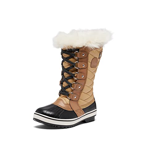 Sorel Youth Tofino II Waterproof Youth Unisex Boots - Curry, Elk - Size 7