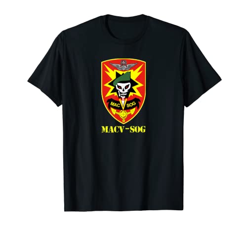 MACV-SOG Army Unit Patch Full Color Vietnam Veteran T-Shirt