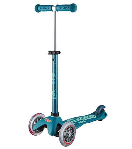 Micro Kickboard - Mini Deluxe 3-Wheeled, Lean-to-Steer, Swiss-Designed Micro Scooter for Kids, Ages 2-5 (Ice Blue)