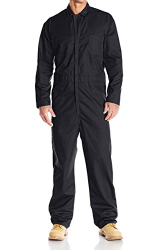 Red Kap Men's Twill Action Back Coverall, Black, 46
