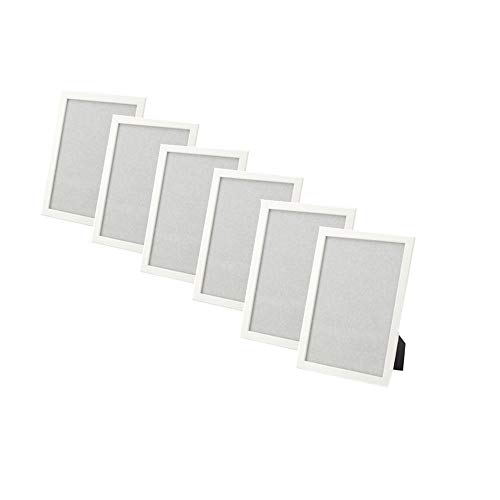 Ikea New frame photo picture 5x7 or 4x6 Multicolor FISKBO, set of 6 (4X6, White)