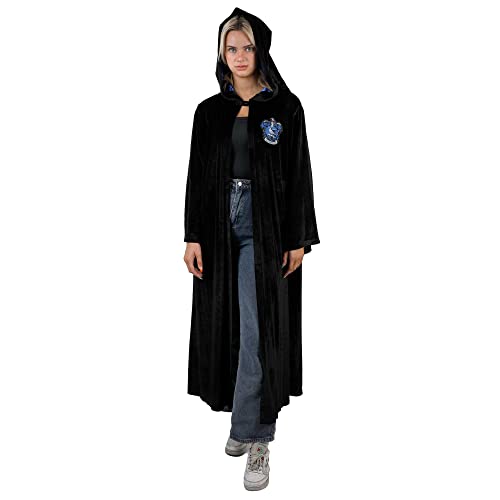 Harry Potter Unisex Adult Hogwarts All Houses Wizarding World Costume Cloak Robe (Ravenclaw, One Size Fits All)