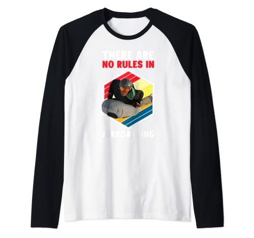 Airboarding Air cushion sled Airboard Winter sports Raglan Baseball Tee