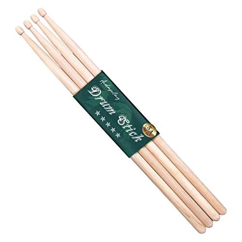 Drumsticks, 5A Classic Maple Drum Stick Wood for Children's Interest Building Practice and Band Performance, 2 Pairs