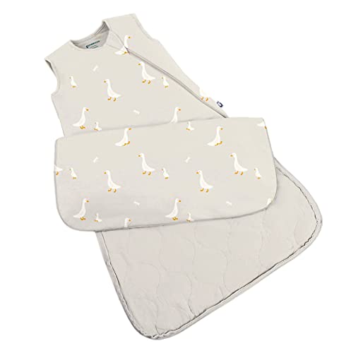 GUNAMUNA Unisex Baby Wearable Blanket, Sleep Sack Sleeping Bag for Infants Toddlers, Easy Changing Diaper Zipper, 2.6 TOG, Goose, 18-24 Months