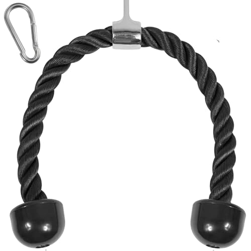 Yes4All Tricep Rope - Exercise Machine Attachment Press Down - 27' Rope Length