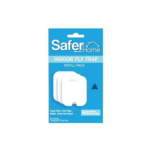 Safer Home SH503 Indoor Plug-In Fly Trap Refill Pack of 3 Glue Cards (Pack of 1) for SH502 Indoor Fly Trap