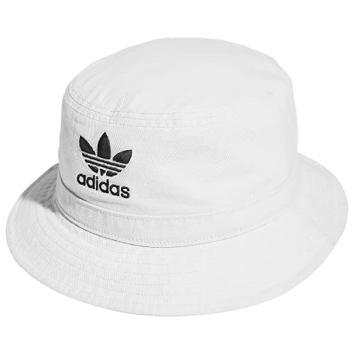 adidas Originals Washed Bucket Hat, White, One Size