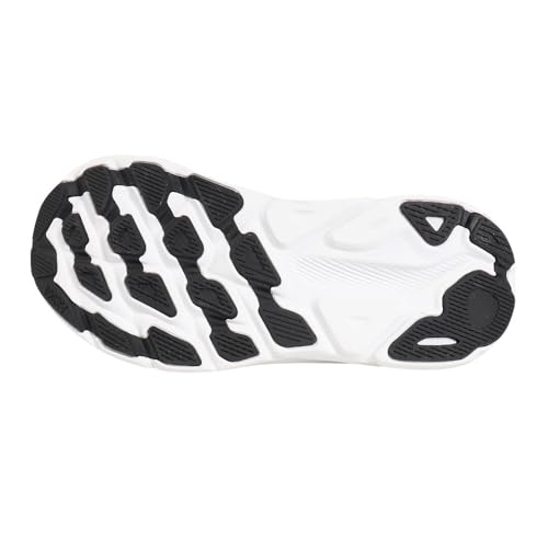 Hoka Women's Clifton 9 Sneaker, Black/White, 7.5