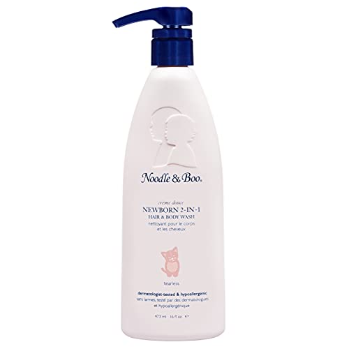 Noodle & Boo 2-in-1 Newborn Hair & Baby Body Wash for Baby, Tear Free and Hypoallergenic, 16 Fl Oz