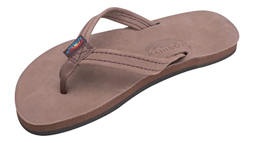 Rainbow Sandals Kid's Premier Leather Narrow Strap Expresso, Kid's 02-03 B(M) US