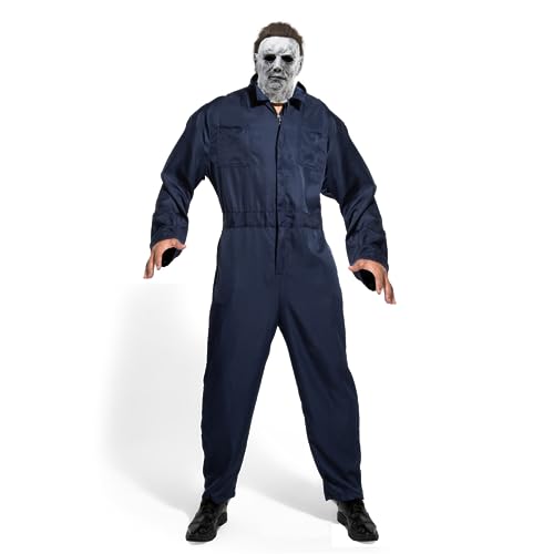 Im.Create Mike Myers Costume Adult Michael Meyers Jumpsuit Halloween Cosplay Horror Killer Props (Mask not included)