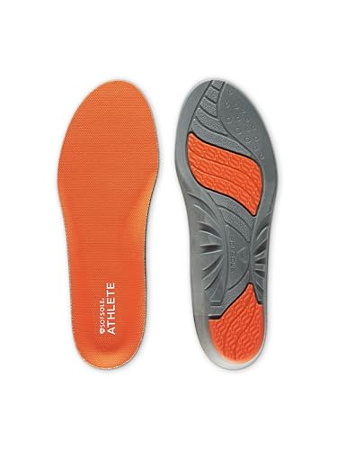 SOFSOLE ATHLETE Performance Men's Insoles - PU Foam & Gel Inserts - Heel-to-Toe Cushioning, Support, & Moisture Control, - Lightweight Comfort & Stability - Ideal for Runners, Walkers, Athletes