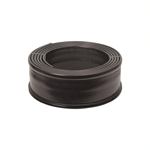 Suncast 20 ft. Plastic Landscape Edging Roll for Garden, Flower Beds, and Lawn, Black, 5-inch