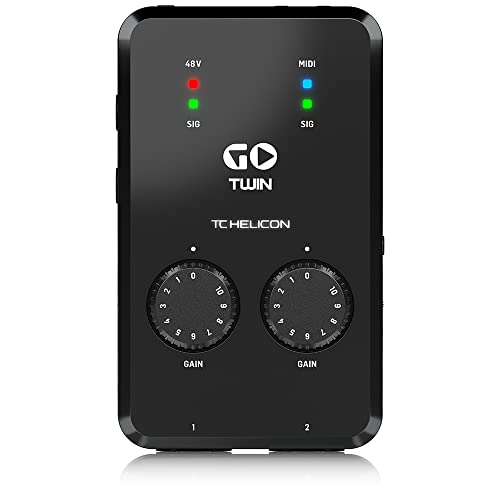 TC-Helicon GO TWIN High-Definition 2 Channel Audio/MIDI Interface for Mobile Devices