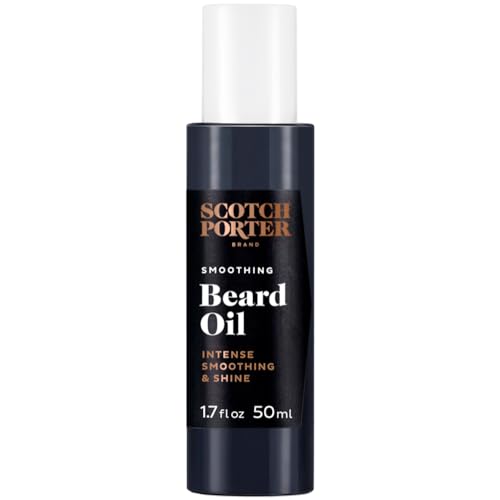 Scotch Porter Smoothing Beard Oil | Seals in Moisture and Smooths Flyaways for a Frizz-Free, Healthier-Looking Beard with All-Day Shine | Original Scent | 1.7 oz. Bottle